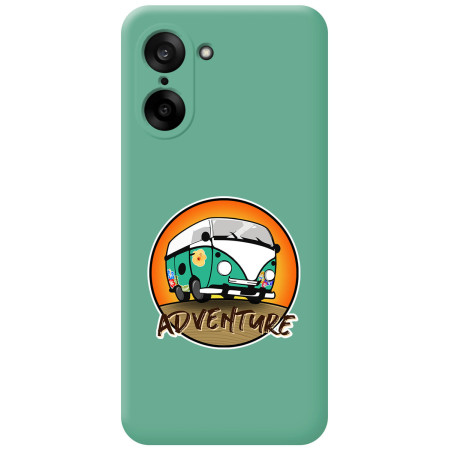 Funda Silicona Líquida Verde para OnePlus Nord CE5 5G diseño Adventure Dibujos