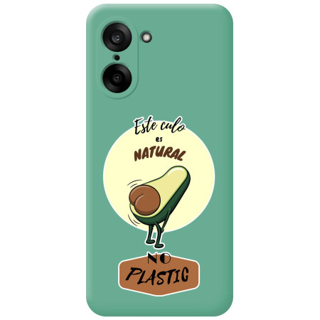 Funda Silicona Líquida Verde para OnePlus Nord CE5 5G diseño Culo Natural Dibujos