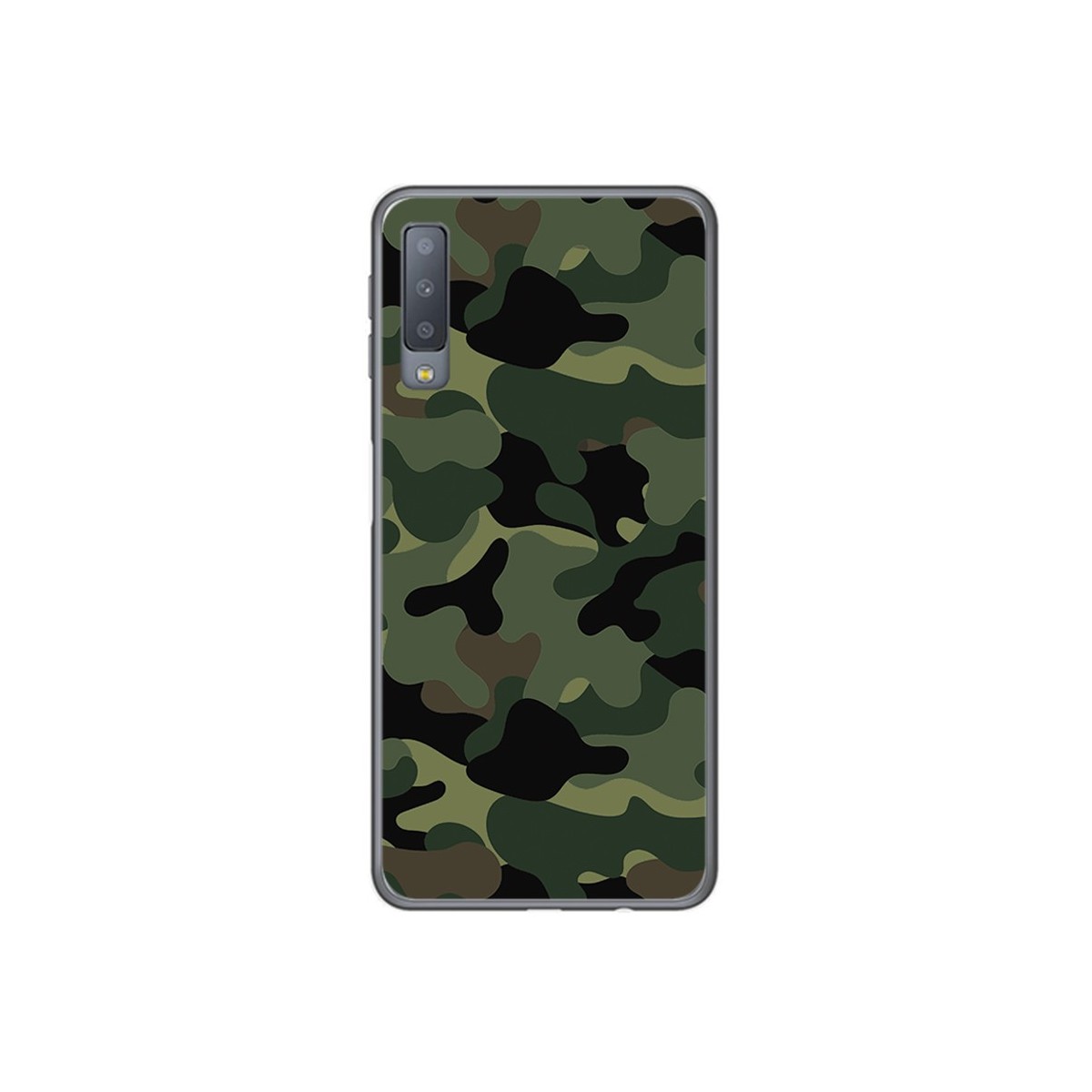 Funda Gel Tpu para Samsung Galaxy A7 (2018) Diseño Camuflaje Dibujos