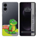 Funda Silicona Transparente para Samsung Galaxy S25 Edge 5G diseño Coco Dibujos