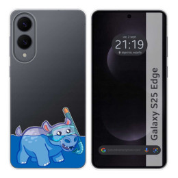 Funda Silicona Transparente para Samsung Galaxy S25 Edge...