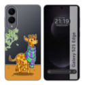 Funda Silicona Transparente para Samsung Galaxy S25 Edge 5G diseño Jirafa Dibujos