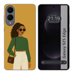 Funda Silicona para Samsung Galaxy S25 Edge 5G diseño...