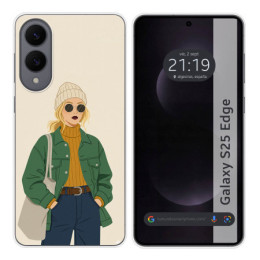 Funda Silicona para Samsung Galaxy S25 Edge 5G diseño...