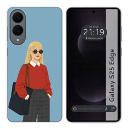 Funda Silicona para Samsung Galaxy S25 Edge 5G diseño...