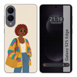 Funda Silicona para Samsung Galaxy S25 Edge 5G diseño...