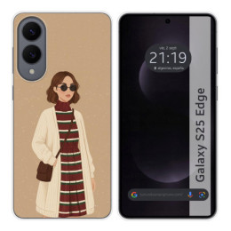 Funda Silicona para Samsung Galaxy S25 Edge 5G diseño...