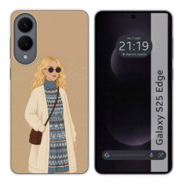 Funda Silicona para Samsung Galaxy S25 Edge 5G diseño...