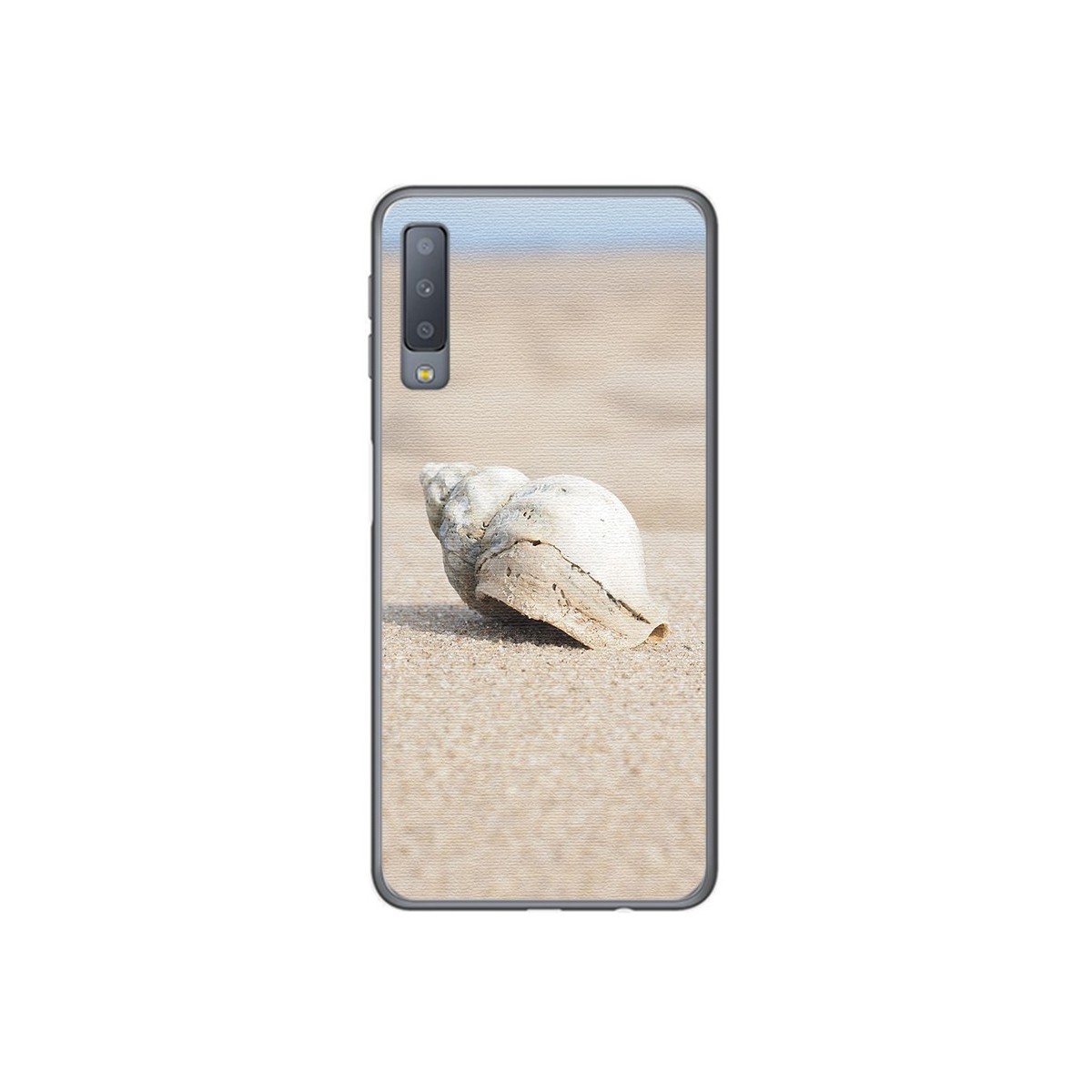 Funda Gel Tpu para Samsung Galaxy A7 (2018) Diseño Concha Dibujos