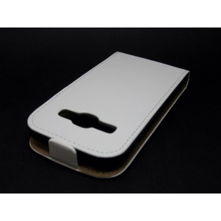 Funda Piel Premium Samsung Galaxy Ace 3 S7270 / S7272 / S7275 Blanca