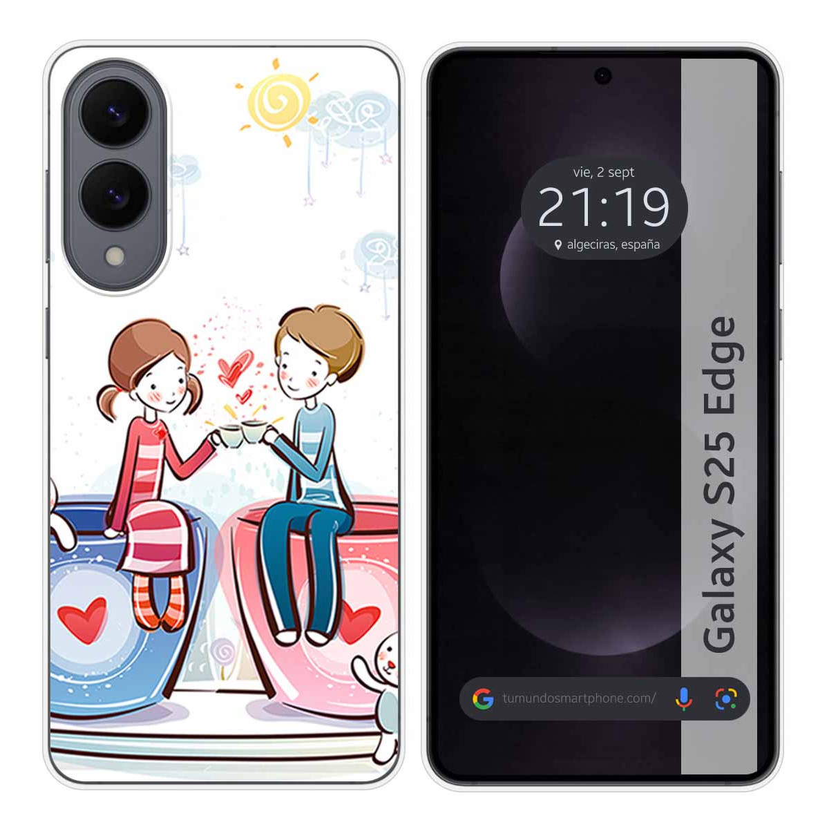Funda Silicona para Samsung Galaxy S25 Edge 5G...