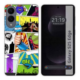 Funda Silicona para Samsung Galaxy S25 Edge 5G diseño...