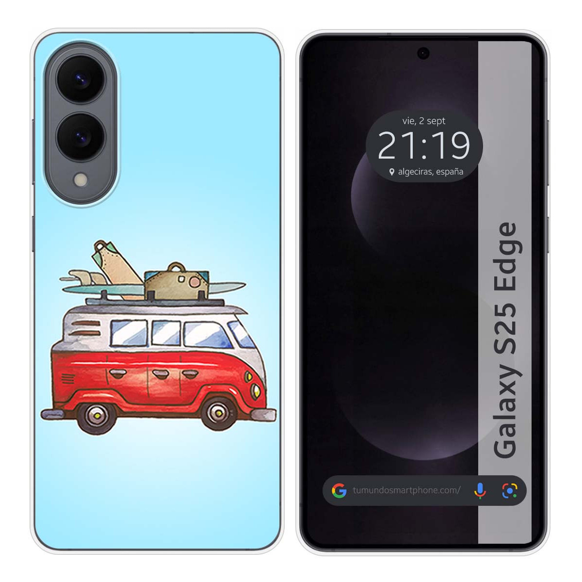 Funda Silicona para Samsung Galaxy S25 Edge 5G...