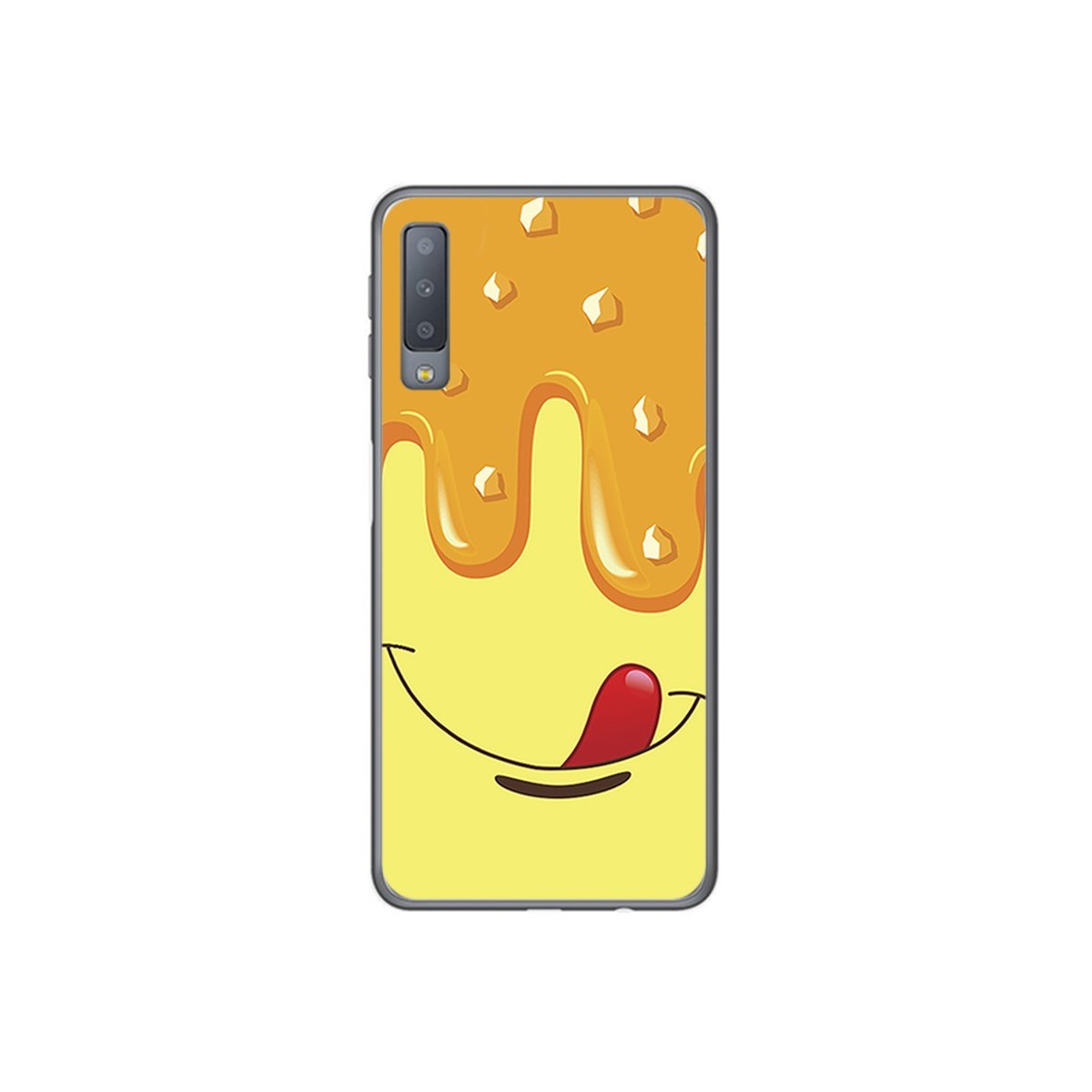 Funda Gel Tpu para Samsung Galaxy A7 (2018) Diseño Helado Vainilla Dibujos