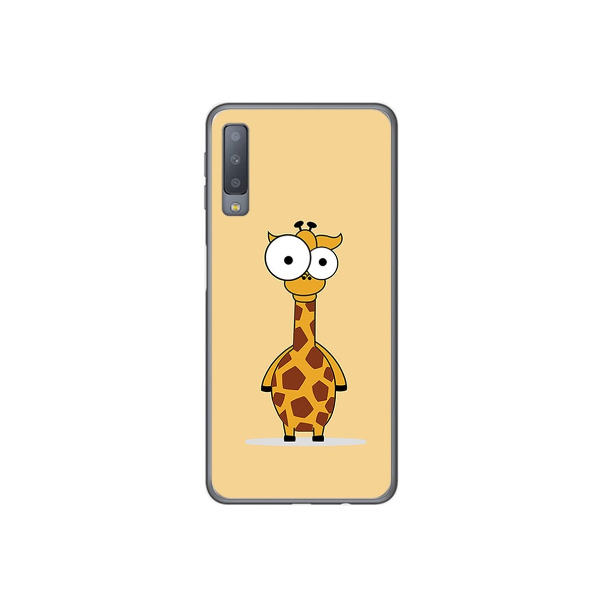 Funda Gel Tpu para Samsung Galaxy A7 (2018) Diseño Jirafa Dibujos