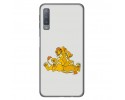 Funda Gel Tpu para Samsung Galaxy A7 (2018) Diseño Leones Dibujos