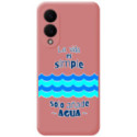 Funda Silicona Líquida Rosa para Samsung Galaxy S25 Edge 5G diseño Agua Dibujos