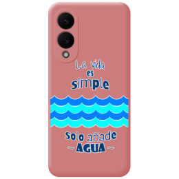 Funda Silicona Líquida Rosa para Samsung Galaxy S25 Edge...