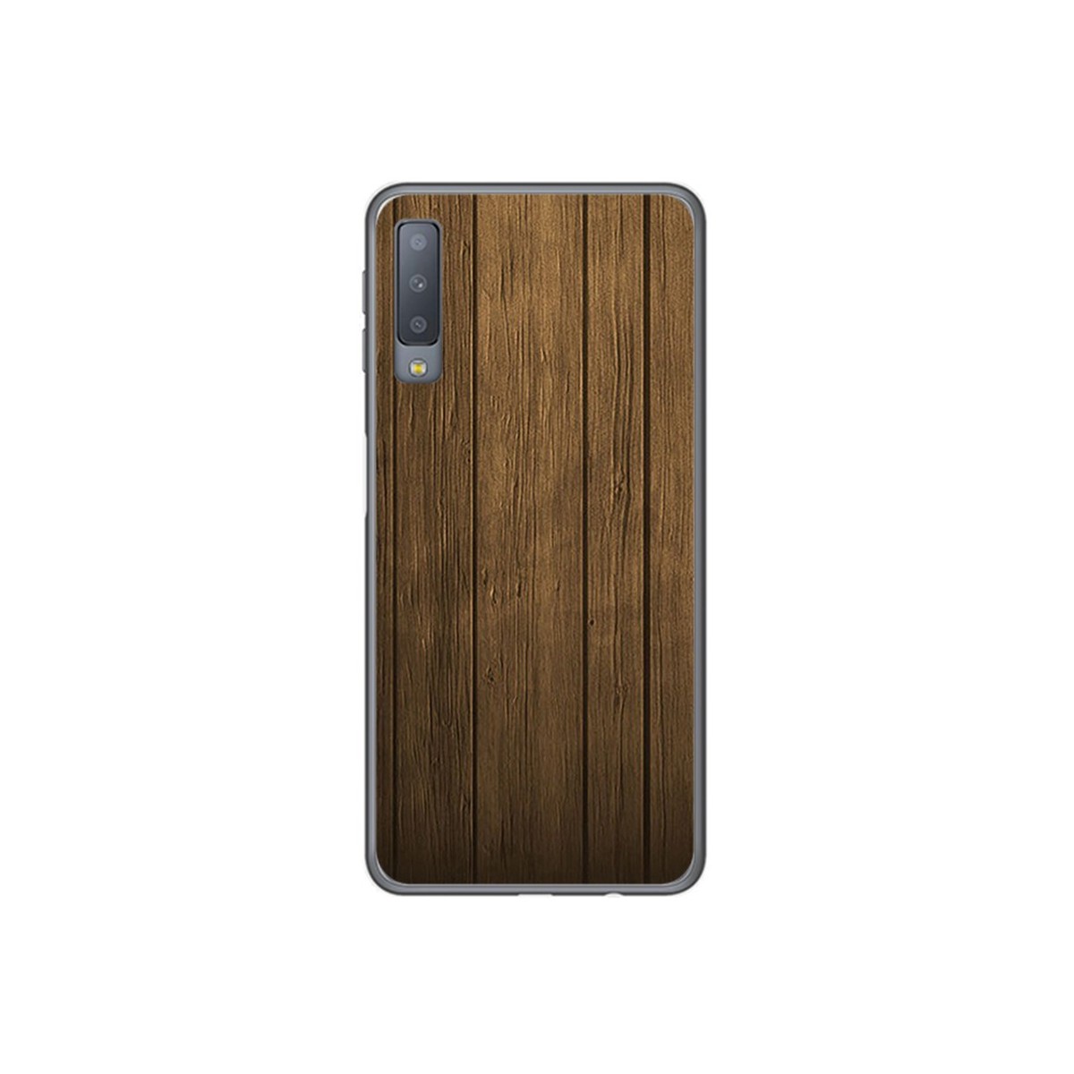 Funda Gel Tpu para Samsung Galaxy A7 (2018) Diseño Madera Dibujos
