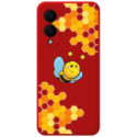 Funda Silicona Líquida Roja para Samsung Galaxy S25 Edge 5G diseño Abeja Dibujos