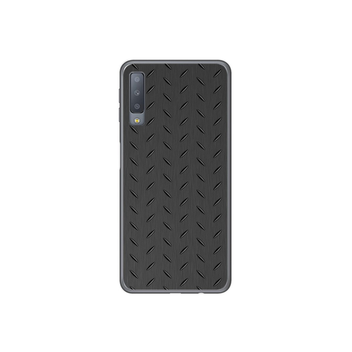 Funda Gel Tpu para Samsung Galaxy A7 (2018) Diseño Metal Dibujos