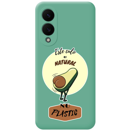 Funda Silicona Líquida Verde para Samsung Galaxy S25 Edge 5G diseño Culo Natural Dibujos