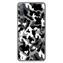 Funda Gel Tpu para Samsung Galaxy A7 (2018) Diseño Snow Camuflaje Dibujos