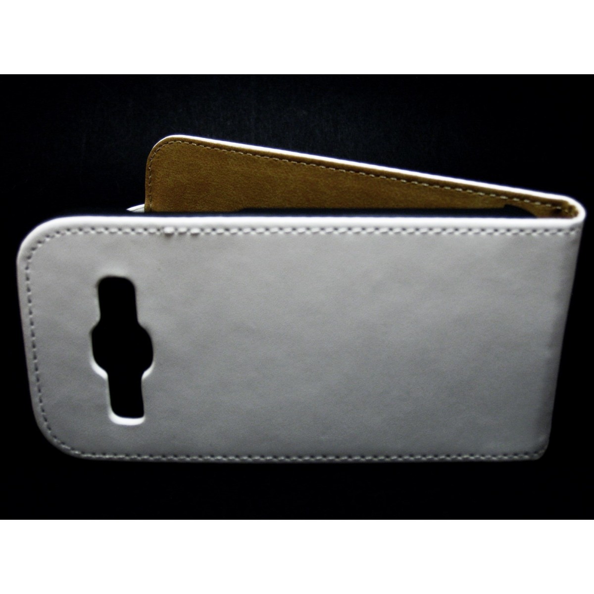 Funda Piel Premium Samsung Galaxy Ace 3 S7270 / S7272 / S7275 Blanca