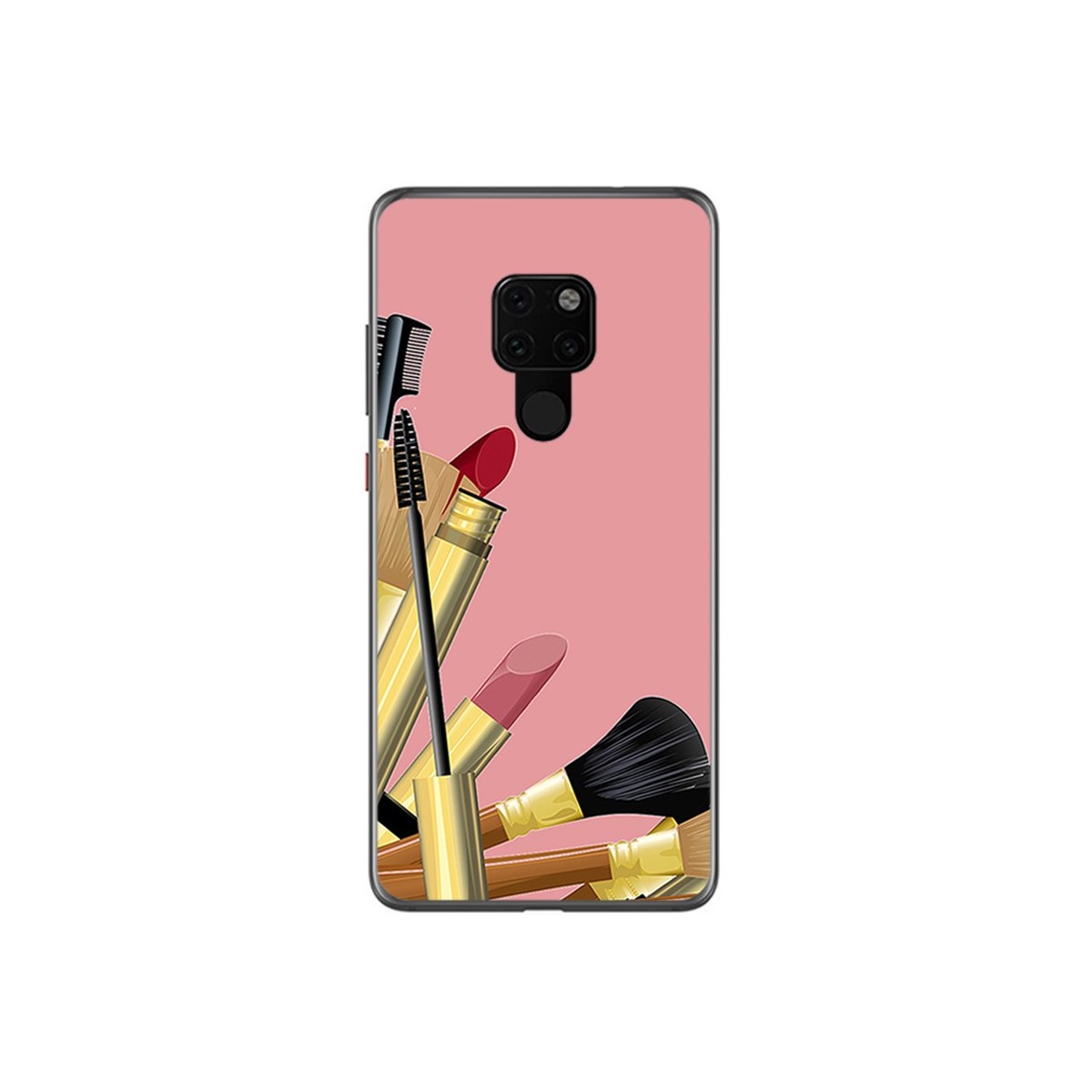 Funda Gel Tpu para Huawei Mate 20 Diseño Brochas Dibujos