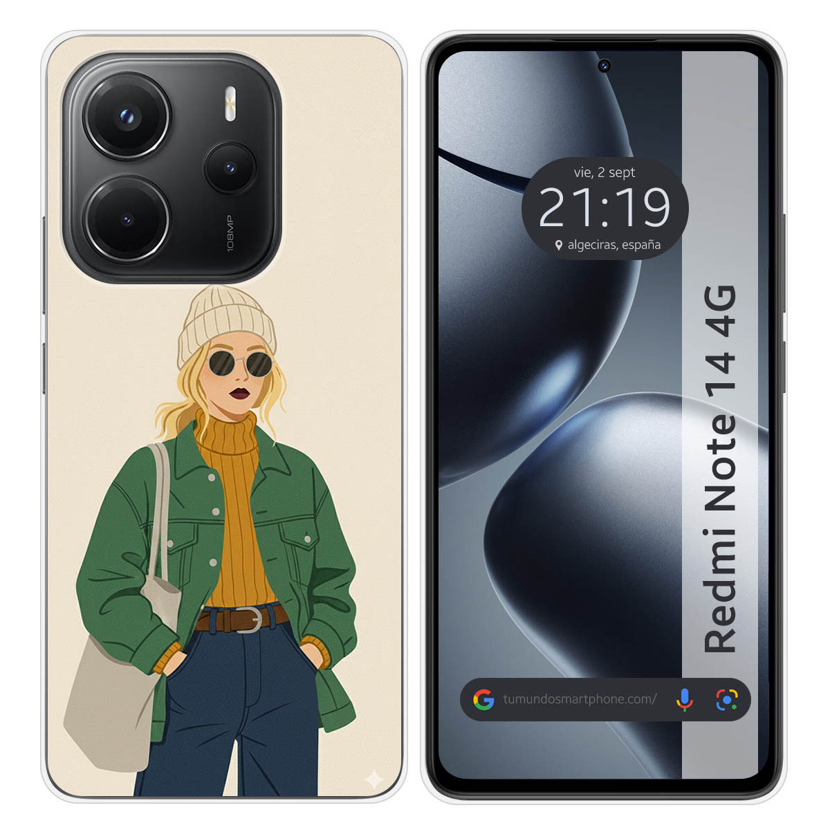 Funda Silicona para Xiaomi Redmi Note 14 4G...