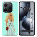 Funda Silicona para Xiaomi Redmi Note 14 4G diseño Mujer 07 Dibujos