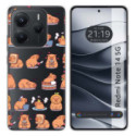 Funda Silicona Transparente para Xiaomi Redmi Note 14 5G diseño Capibara 01 Dibujos