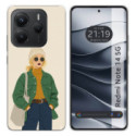 Funda Silicona para Xiaomi Redmi Note 14 5G diseño Mujer 03 Dibujos