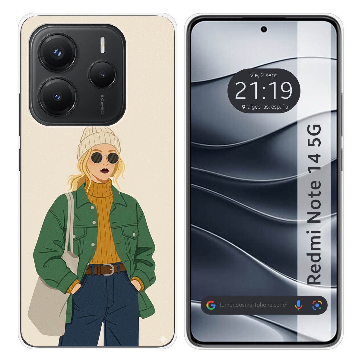 Funda Silicona para Xiaomi Redmi Note 14 5G...