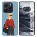 Funda Silicona para Xiaomi Redmi Note 14 5G diseño Mujer 04 Dibujos