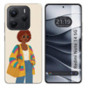 Funda Silicona para Xiaomi Redmi Note 14 5G diseño Mujer 05 Dibujos
