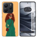 Funda Silicona para Xiaomi Redmi Note 14 5G diseño Mujer 06 Dibujos