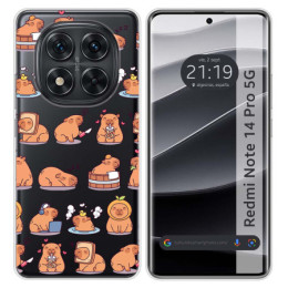 Funda Silicona Transparente para Xiaomi Redmi Note 14 Pro...