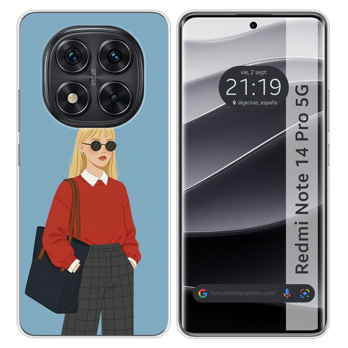 Funda Silicona para Xiaomi Redmi Note 14 Pro 5G...