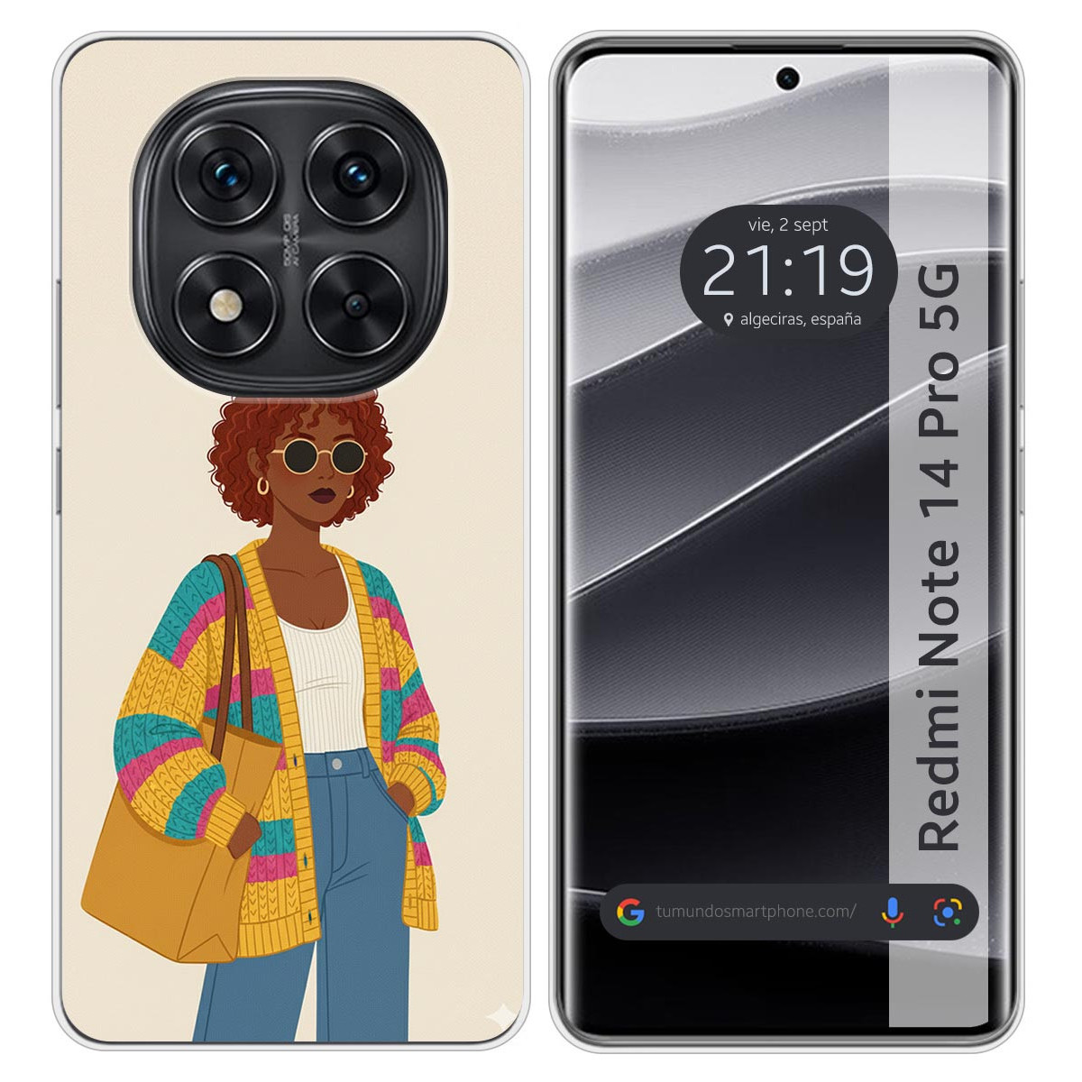 Funda Silicona para Xiaomi Redmi Note 14 Pro 5G...