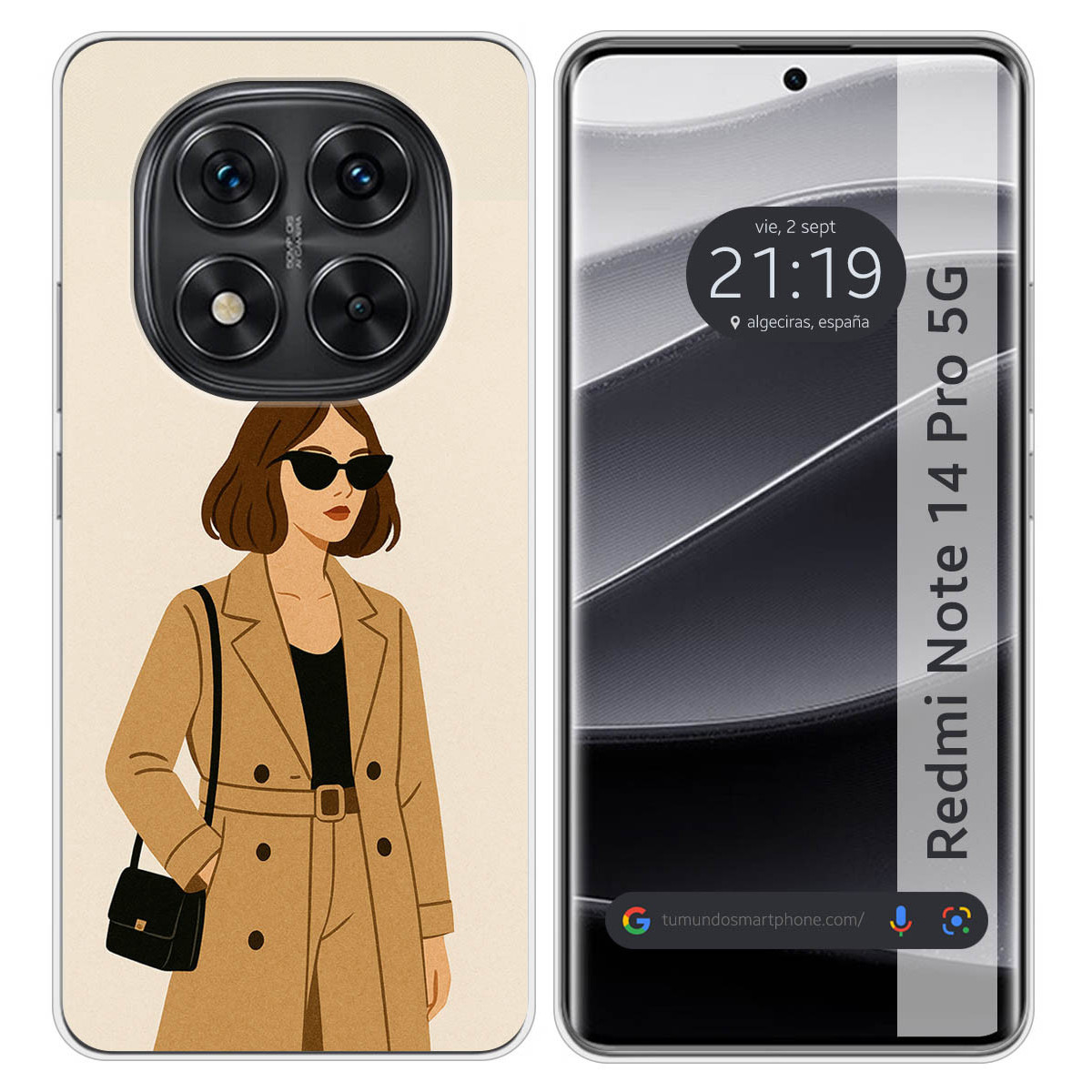 Funda Silicona para Xiaomi Redmi Note 14 Pro 4G...