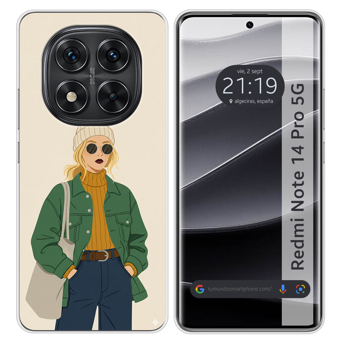 Funda Silicona para Xiaomi Redmi Note 14 Pro 4G...