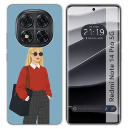 Funda Silicona para Xiaomi Redmi Note 14 Pro 4G diseño...
