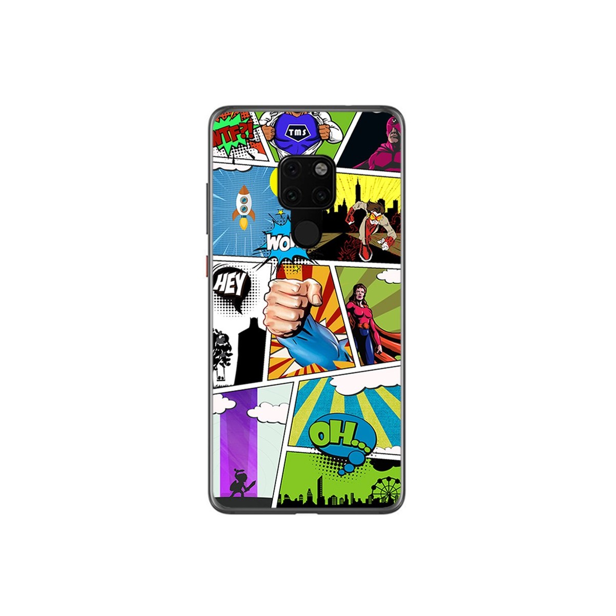 Funda Gel Tpu para Huawei Mate 20 Diseño Comic Dibujos