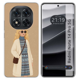 Funda Silicona para Xiaomi Redmi Note 14 Pro 4G diseño...