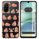 Funda Silicona Transparente para Xiaomi Redmi A5 diseño Capibara 01 Dibujos