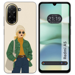 Funda Silicona para Xiaomi Redmi A5 diseño Mujer 03 Dibujos
