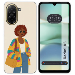 Funda Silicona para Xiaomi Redmi A5 diseño Mujer 05 Dibujos