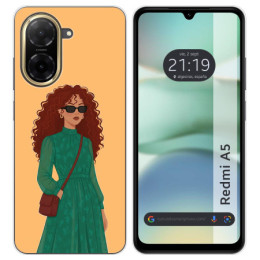 Funda Silicona para Xiaomi Redmi A5 diseño Mujer 06 Dibujos