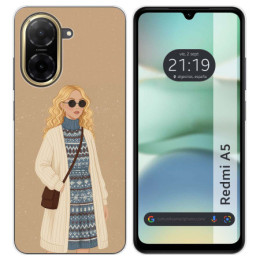 Funda Silicona para Xiaomi Redmi A5 diseño Mujer 10 Dibujos